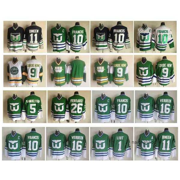 95 vintage hartford whalers jersey 10 ron francis gordie howe kevin dineen patrick verbeek ray ferraro ulf samuelsson mike liut retro hockey, Black
95 vintage hartford whalers jersey 10 ron francis gordie howe kevin dineen patrick verbeek ray ferraro ulf samuelsson mike liut retro hockey, Black