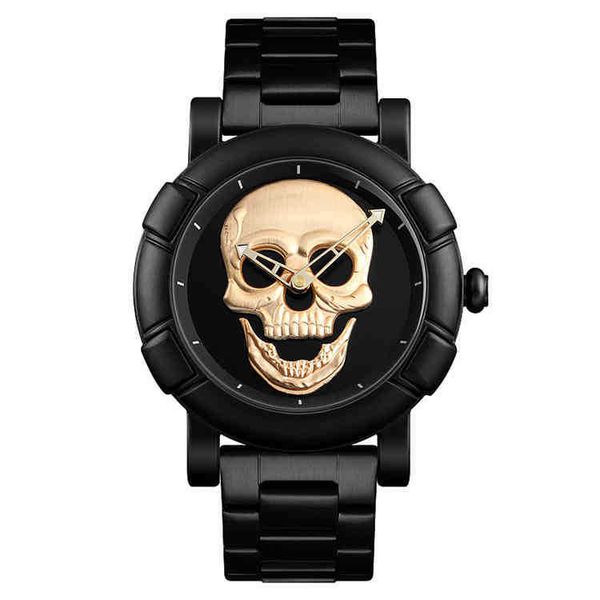 black trendy 3d embossed dial skull style watch supports custom quartz watch8z3b, Slivery;brown
black trendy 3d embossed dial skull style watch supports custom quartz watch8z3b, Slivery;brown
