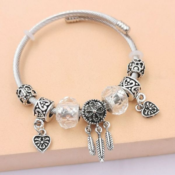 dream catcher tassel feather charm bracelet dreamcatcher crystal beaded bracelets adjustable cuff bangle jewelry gift, Golden;silver
dream catcher tassel feather charm bracelet dreamcatcher crystal beaded bracelets adjustable cuff bangle jewelry gift, Golden;silver