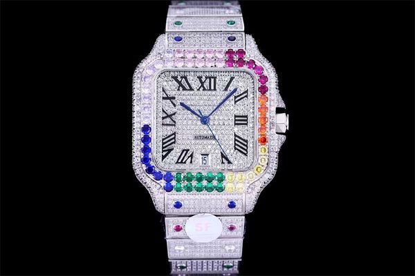 montre de luxe 40mm men watches 8215 automatic mechanical movement watches color diamond watch 904l steel case strap waterproof 008, Slivery;brown
montre de luxe 40mm men watches 8215 automatic mechanical movement watches color diamond watch 904l steel case strap waterproof 008, Slivery;brown