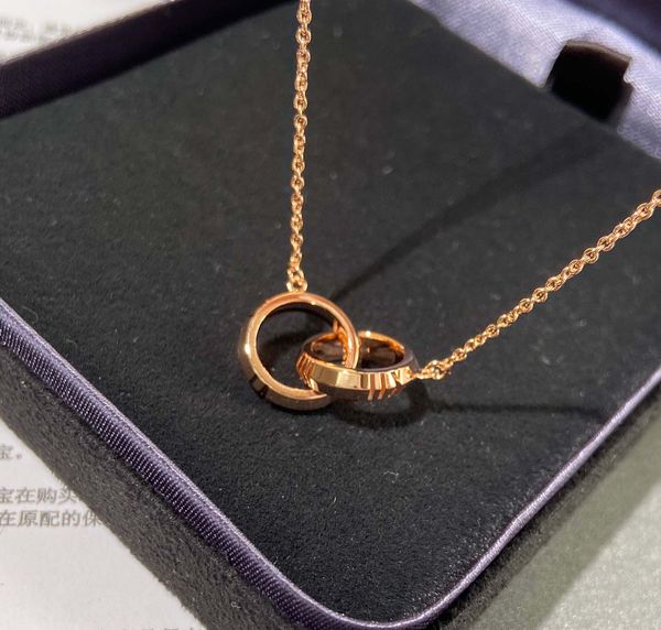 2022 luxury quality charm pendant necklace two rings connect in 18k rose gold plated and roman number design have stamp box ps7367a, Silver
2022 luxury quality charm pendant necklace two rings connect in 18k rose gold plated and roman number design have stamp box ps7367a, Silver