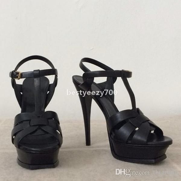 women luxury designer sandals tribute platform sandals t-strap high heels sandals lady shoes party shoes 10cm 14cm with box new yslity o, Black
women luxury designer sandals tribute platform sandals t-strap high heels sandals lady shoes party shoes 10cm 14cm with box new yslity o, Black