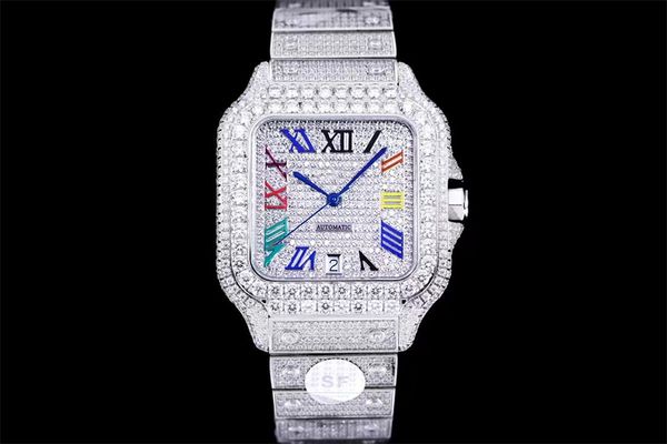 montre de luxe 40mm men watches 8215 automatic mechanical movement watches color diamond watch 904l steel case strap waterproof 015, Slivery;brown
montre de luxe 40mm men watches 8215 automatic mechanical movement watches color diamond watch 904l steel case strap waterproof 015, Slivery;brown