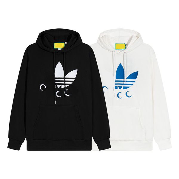 designer men's women's hoodie clover autumn and winter cotton real wool eating terry hooded classic electric embroidery stripe rib, Black
designer men's women's hoodie clover autumn and winter cotton real wool eating terry hooded classic electric embroidery stripe rib, Black