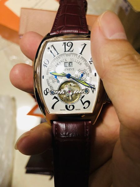 geneva luxury watches leather band tourbillon mechanical men watch dropshipping day date skeleton automatic men watches gifts franck muller, Slivery;brown
geneva luxury watches leather band tourbillon mechanical men watch dropshipping day date skeleton automatic men watches gifts franck muller, Slivery;brown
