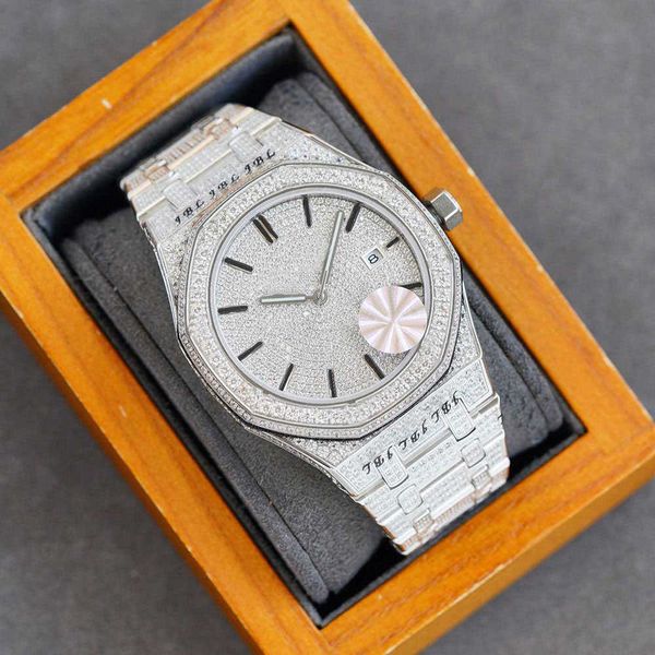wristwatches handmade diamond mens watch automatic mechanical watch sapphire with diamond-studded steel 40mm montre de luxe busins wristwatc, Slivery;brown
wristwatches handmade diamond mens watch automatic mechanical watch sapphire with diamond-studded steel 40mm montre de luxe busins wristwatc, Slivery;brown