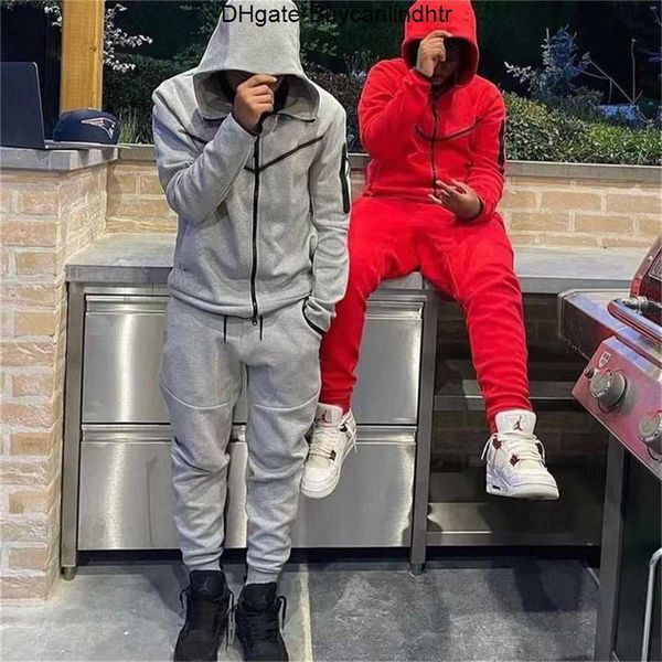 Image of 2022ss mens tech fleece tracksuits long sleeve wo pant hoodies sportwear sweatshirts pullover hooded tracksuit hoodie techfleeces