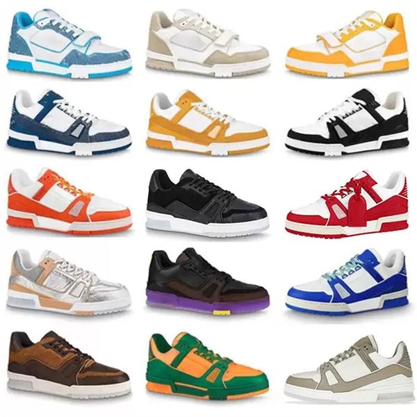 brand new monograms denim trainer sneakers women men low shoes white black white green blue yellow genuine leather platform skateboard skate
brand new monograms denim trainer sneakers women men low shoes white black white green blue yellow genuine leather platform skateboard skate