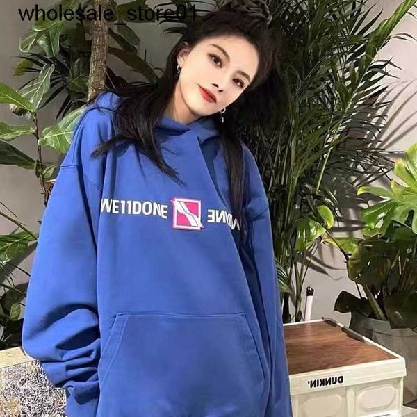 men's hoodies designer sweatshirts we11done mirror letter hoodie men women weldone winter couple loose niche fashion brand hoodie, Black
men's hoodies designer sweatshirts we11done mirror letter hoodie men women weldone winter couple loose niche fashion brand hoodie, Black
