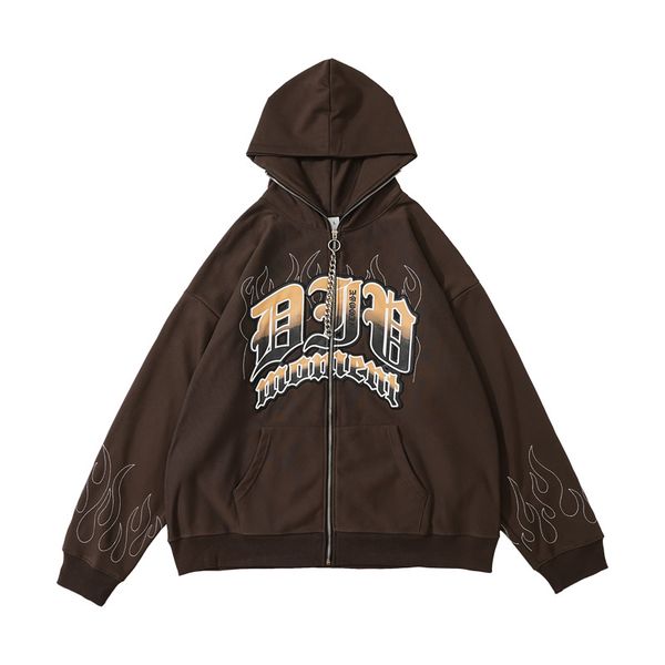 hip hop hoodie jacket y2k streetwear embrodiery flame letter zip up hooded sweatshirt coats harajuku punk gothic loose jackets, Black
hip hop hoodie jacket y2k streetwear embrodiery flame letter zip up hooded sweatshirt coats harajuku punk gothic loose jackets, Black