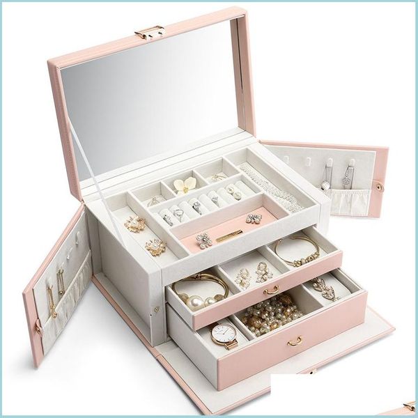 jewelry pouches bags jewelry pouches bags highend box large capacity mtilayer necklace ear household mtifunctional storage boxjewel dhls7, Pink;blue
jewelry pouches bags jewelry pouches bags highend box large capacity mtilayer necklace ear household mtifunctional storage boxjewel dhls7, Pink;blue