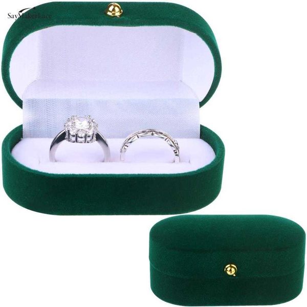 jewelry boxes portable velvet double rings trinket organizer wedding engagement ring joyeros organizador de joyas l221021, Black;white
jewelry boxes portable velvet double rings trinket organizer wedding engagement ring joyeros organizador de joyas l221021, Black;white