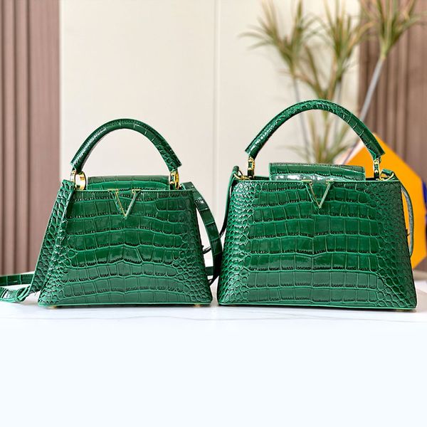 designer handbag shoulder bag tote crossbody bags alligator cowhide leather large capacity handbags purse removable strap flap metal buckle
designer handbag shoulder bag tote crossbody bags alligator cowhide leather large capacity handbags purse removable strap flap metal buckle