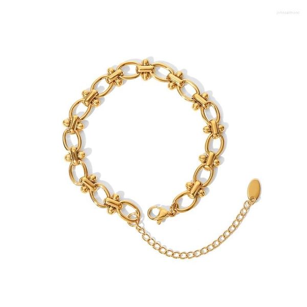 2022 new fashion link bracelets golden stainless steel metal bracelet adjustable jewelry for women charm fashion girls gift quality, Black
2022 new fashion link bracelets golden stainless steel metal bracelet adjustable jewelry for women charm fashion girls gift quality, Black