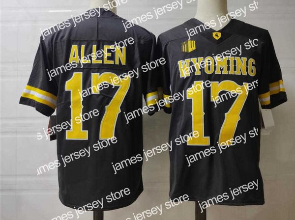american college football wear men's wyoming cowboys brown and white football jersey josh #17 allen jersey s-3xl college football jerse, Black
american college football wear men's wyoming cowboys brown and white football jersey josh #17 allen jersey s-3xl college football jerse, Black