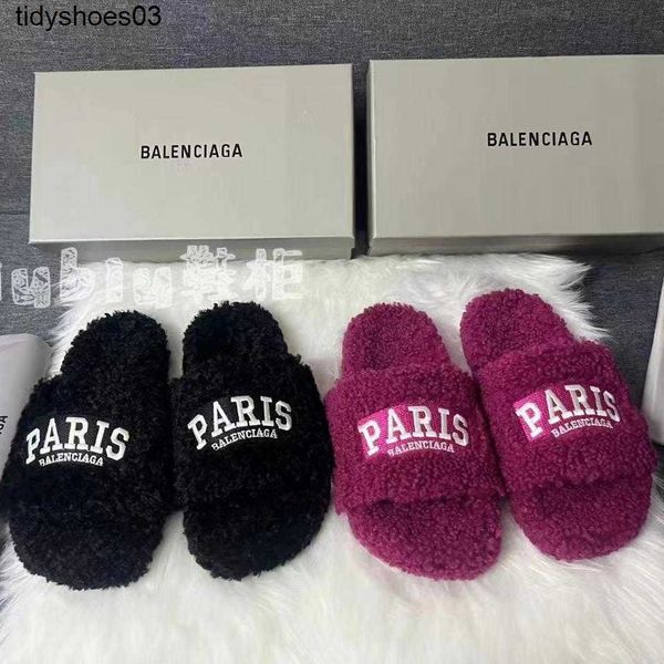 balencaigaess new fashion in autumn and winter 2022 ins thick bottom embroidered cashmere plush slippers, Black
balencaigaess new fashion in autumn and winter 2022 ins thick bottom embroidered cashmere plush slippers, Black