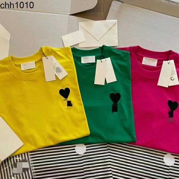 designer amis classic short sleeve t-shirt chest letter black heart round neck embroidery men's and women's loose style t-shirt, White;black
designer amis classic short sleeve t-shirt chest letter black heart round neck embroidery men's and women's loose style t-shirt, White;black