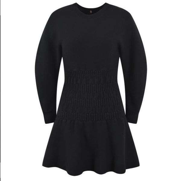 1002 l 2022 runway dress womens kint dress crew neck long sleeve black brand same style empire fashion yl
1002 l 2022 runway dress womens kint dress crew neck long sleeve black brand same style empire fashion yl