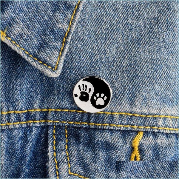 pins brooches hand dog paw print taiji ying yang black white round pins lapel pin badge friend broach jewelry drop delivery 202 dh9ir, Gray
pins brooches hand dog paw print taiji ying yang black white round pins lapel pin badge friend broach jewelry drop delivery 202 dh9ir, Gray