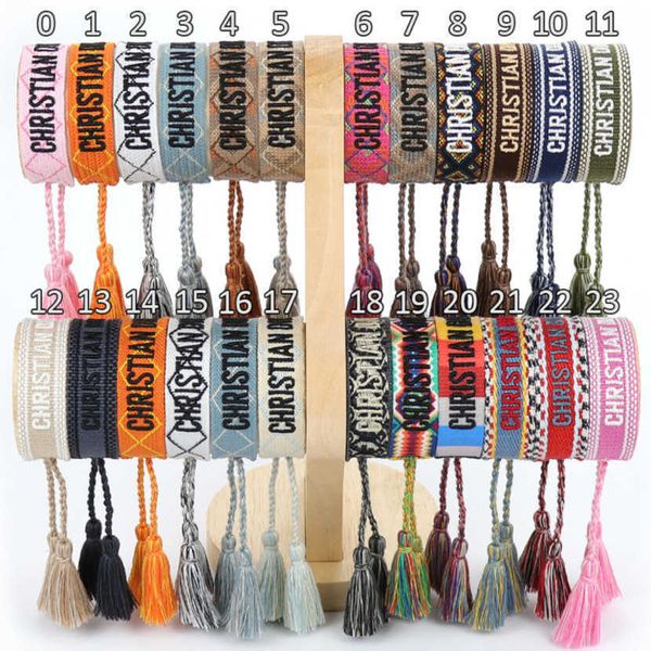 luxury women's fashion bracelets brand bangle d designer jewelry female embroidery woven bracelet bohemian creative tassel men's g, Black
luxury women's fashion bracelets brand bangle d designer jewelry female embroidery woven bracelet bohemian creative tassel men's g, Black