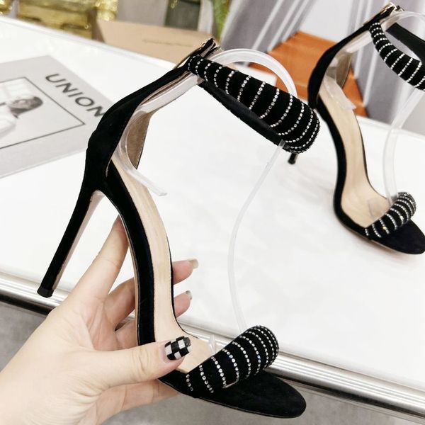 gianvito rossi bijoux 105 leather sandals stiletto high heeled fashion heel shoe for women party evening shoes open toe luxury designers fac, Black
gianvito rossi bijoux 105 leather sandals stiletto high heeled fashion heel shoe for women party evening shoes open toe luxury designers fac, Black