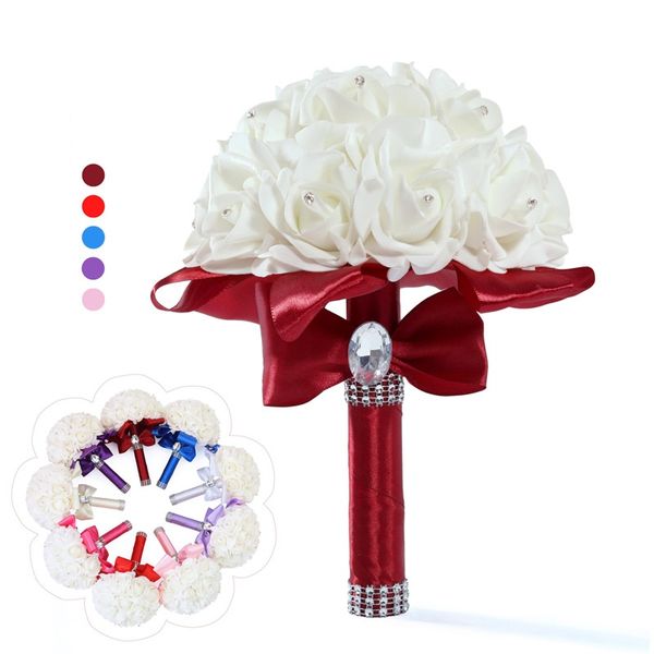 wedding flowers personalized bridal bouquet pu ribbon artifical roses crystals bridesmaid bouquets party flowers ball
wedding flowers personalized bridal bouquet pu ribbon artifical roses crystals bridesmaid bouquets party flowers ball