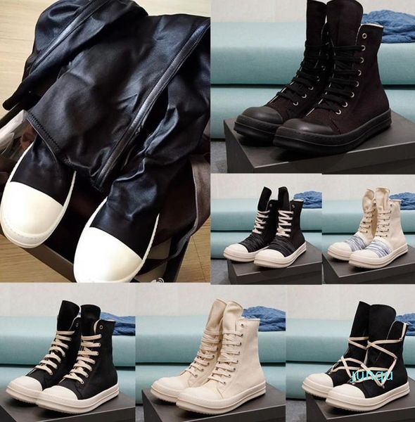 2022 luxury designer couple rick owen boots canvas high heels platform boot men's women's shoes black lace up boots go out fvlt, Black;white
2022 luxury designer couple rick owen boots canvas high heels platform boot men's women's shoes black lace up boots go out fvlt, Black;white