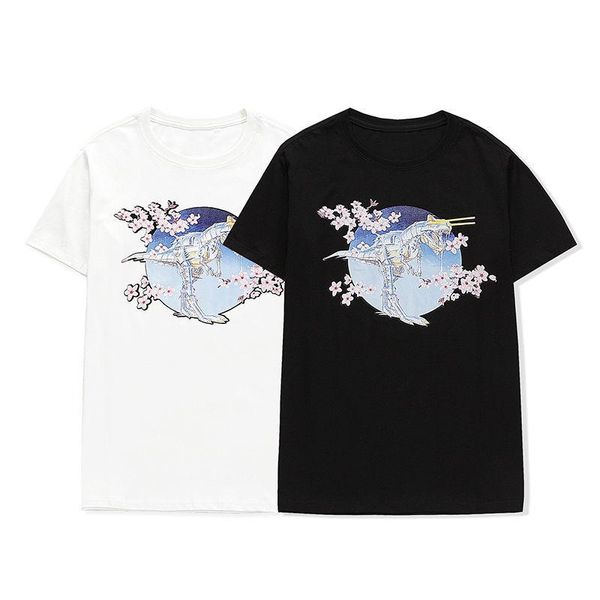 famous stylist mens t shirts dragon flowers tshirts 2021 hight quality shirt men women couple short sleeve tee, White;black 
famous stylist mens t shirts dragon flowers tshirts 2021 hight quality shirt men women couple short sleeve tee, White;black