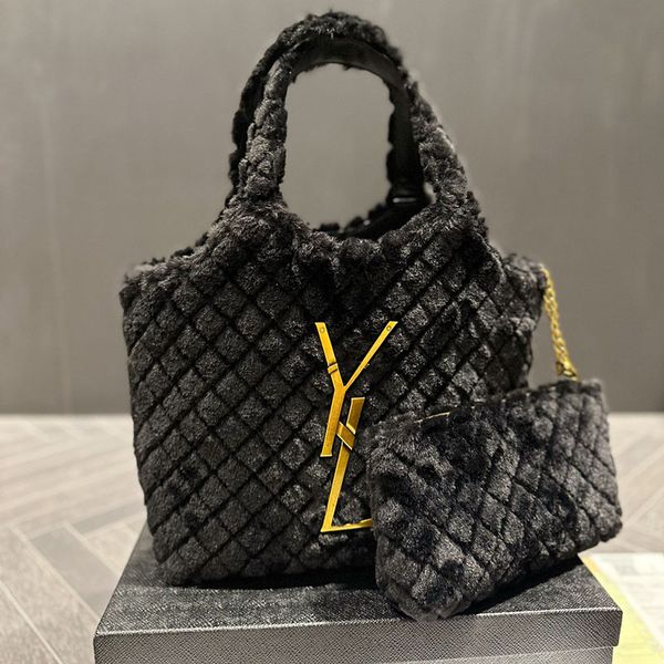 womens designer gady rabit hair jumbo shopping bags with handle totes large capacity gold metal badge with coin pouch luxury handbags 29x28c
womens designer gady rabit hair jumbo shopping bags with handle totes large capacity gold metal badge with coin pouch luxury handbags 29x28c