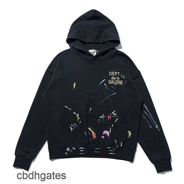 sweaters streetwear hoodies high correct men's dept washed designer galleryes graffiti version of street splash ink women's loose, Black
sweaters streetwear hoodies high correct men's dept washed designer galleryes graffiti version of street splash ink women's loose, Black