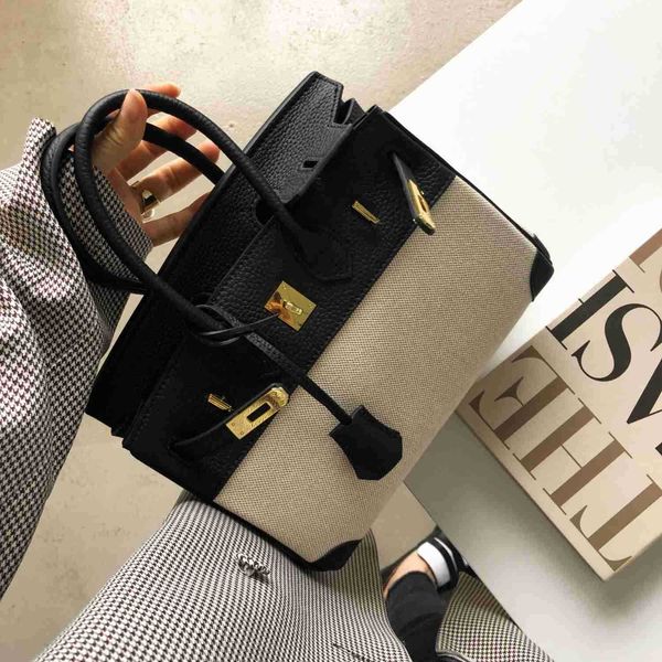 designers handbags herme birkin designer bags small design leather cowhide splicing canvas autumn and winter new large capacity single shoul
designers handbags herme birkin designer bags small design leather cowhide splicing canvas autumn and winter new large capacity single shoul