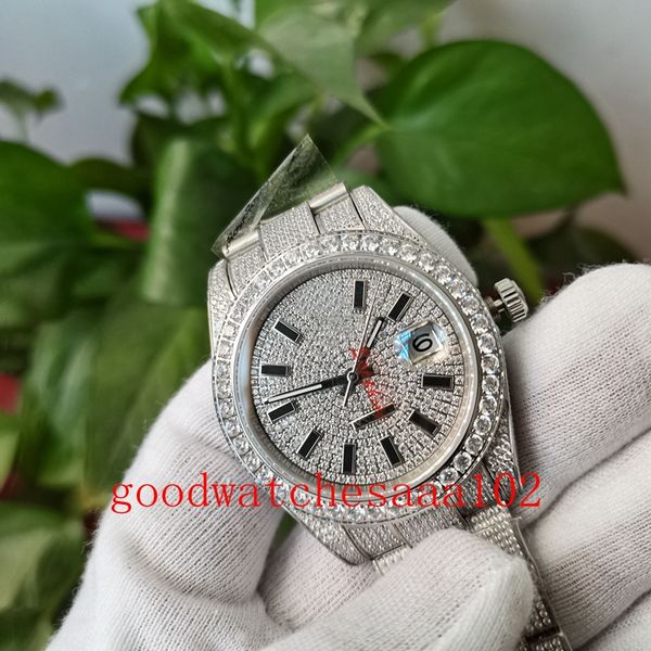 excellent men's watch 41mm silver full diamond dial 126334 new version automatic mechanical eta movement stainless steel bracelet mens, Slivery;brown
excellent men's watch 41mm silver full diamond dial 126334 new version automatic mechanical eta movement stainless steel bracelet mens, Slivery;brown