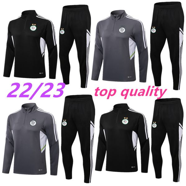 22 23 algeria men soccer tracksuit jacket survetement 2022 2023 maillot de foot feghoul mahrez bounedjah football training suit, Black
22 23 algeria men soccer tracksuit jacket survetement 2022 2023 maillot de foot feghoul mahrez bounedjah football training suit, Black