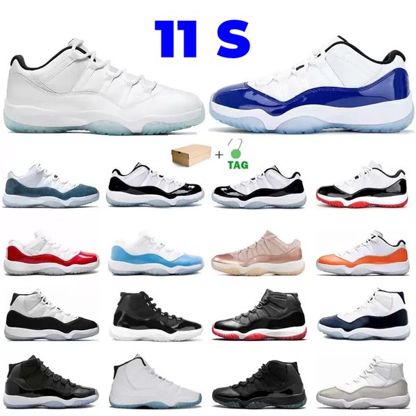 Image of Jumpman 11 11s Basketball Shoes Running Sneakers Outdoor Sports Shoes University Blue Black Cat White Oreo Low Legend Sail Bred Cool Grey Shimmer Lightning