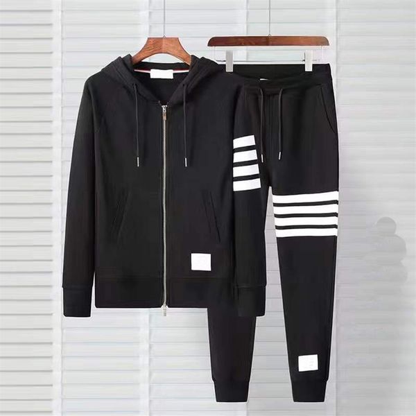 autumn winter pure men's women cotton loopback jersey knit arm stripe thom sweatshirt crewneck pullover brown island sweaters181c, Black
autumn winter pure men's women cotton loopback jersey knit arm stripe thom sweatshirt crewneck pullover brown island sweaters181c, Black