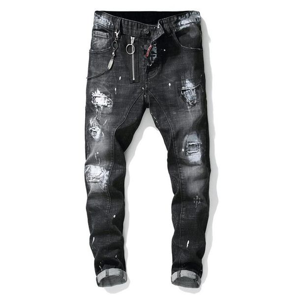 unique men painted rips jeans stretch black fashion designer slim fit washed motocycle denim pants panelled hip hoptrousers 10122446, Blue
unique men painted rips jeans stretch black fashion designer slim fit washed motocycle denim pants panelled hip hoptrousers 10122446, Blue
