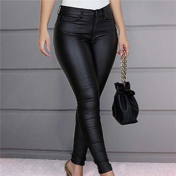 women's leggings leather casual pants small feet pants women warm trousers tight-fitting ladies stretch high-waist pants fashion pure c, Black
women's leggings leather casual pants small feet pants women warm trousers tight-fitting ladies stretch high-waist pants fashion pure c, Black