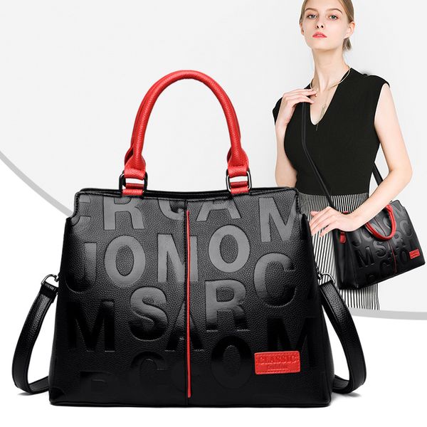 2022 new brand black women's bag tote bag high grade handbag large capacity single shoulder messenger bag
2022 new brand black women's bag tote bag high grade handbag large capacity single shoulder messenger bag