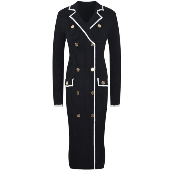 1002 l 2022 runway dress womens kint dress lapel neck long sleeve black brand same style empire fashion yl
1002 l 2022 runway dress womens kint dress lapel neck long sleeve black brand same style empire fashion yl