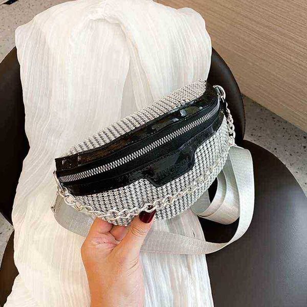 diamond crossbody bags for women fanny waist bag casual zipper shiny chest phone pack lady shoulder bags small wallet bolsas 220627
diamond crossbody bags for women fanny waist bag casual zipper shiny chest phone pack lady shoulder bags small wallet bolsas 220627
