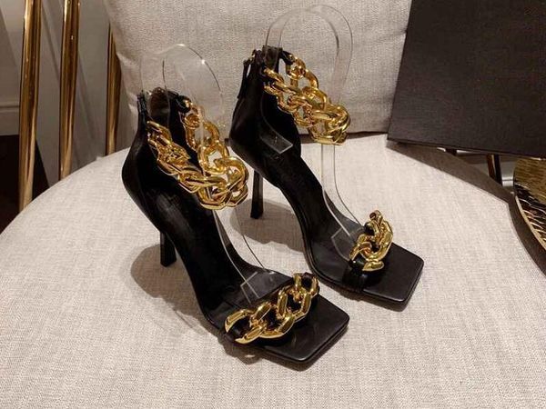 realfine sandals 5a 8103320 chain nappa leather sandal pump shoes for women size 35-41, Black
realfine sandals 5a 8103320 chain nappa leather sandal pump shoes for women size 35-41, Black
