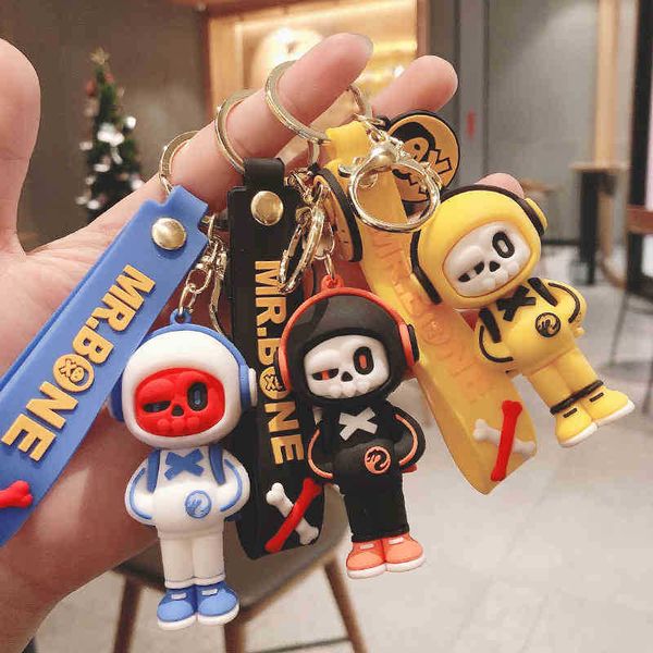 keychains creative funny halloween sweater cartoon skeleton key car pendant bag, Silver
keychains creative funny halloween sweater cartoon skeleton key car pendant bag, Silver