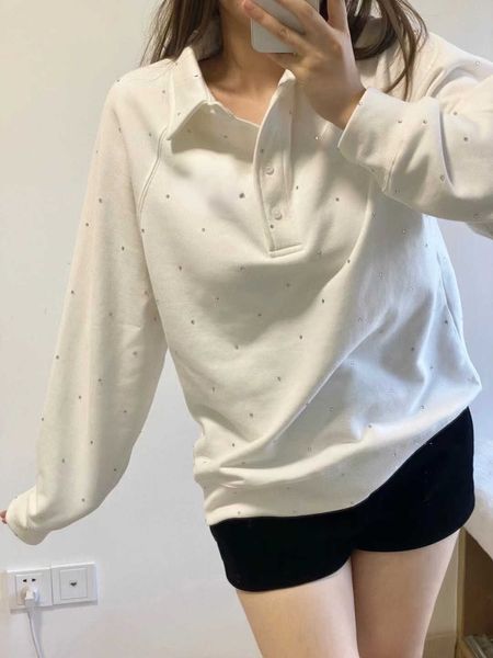 women's hoodies sweatshirts 22 autumn winter new white deer same style inlaid polo collar loose casual fashion women's sweater, Black
women's hoodies sweatshirts 22 autumn winter new white deer same style inlaid polo collar loose casual fashion women's sweater, Black