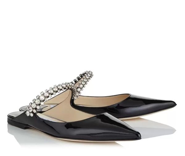 famous summer bing sandals flat black white nude patent leather women mules with crystal strap slippers elegant beach slides soft comfort la
famous summer bing sandals flat black white nude patent leather women mules with crystal strap slippers elegant beach slides soft comfort la