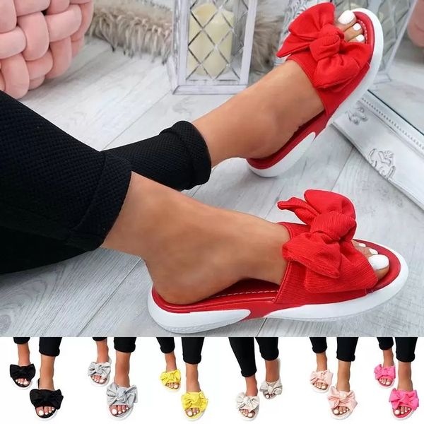 fashion slippers white slipper woman summer shoes bow-knot outdoor open-toe sandals flat heel soft bottom comfortable sandalias, Black
fashion slippers white slipper woman summer shoes bow-knot outdoor open-toe sandals flat heel soft bottom comfortable sandalias, Black