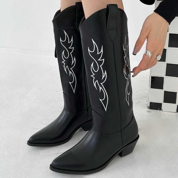 boots cowgirl women western 2022 winter brand design cowboy cool punk pointed toe kneehigh shoes 221013, Black
boots cowgirl women western 2022 winter brand design cowboy cool punk pointed toe kneehigh shoes 221013, Black
