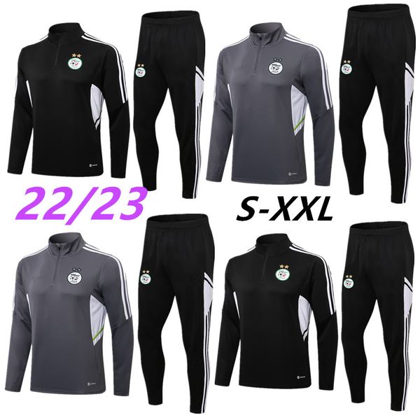 22 23 algeria men soccer tracksuit jacket survetement 2022 2023 training wear maillot de foot feghoul mahrez bounedjah football training sui, Black
22 23 algeria men soccer tracksuit jacket survetement 2022 2023 training wear maillot de foot feghoul mahrez bounedjah football training sui, Black