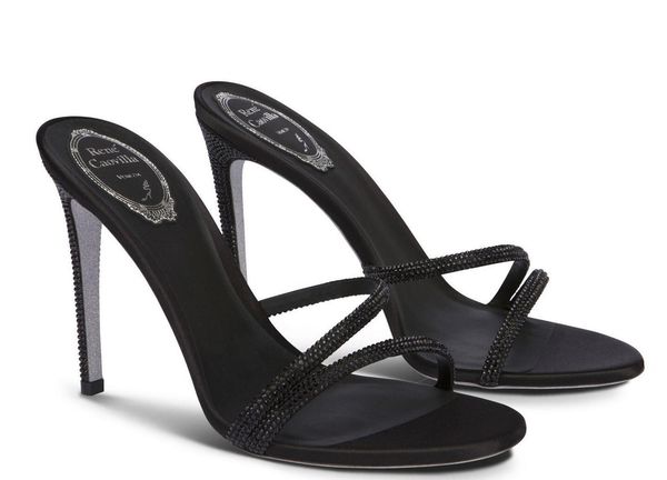 23s designer elegance rene irina sandals shoes women crystal strap mule lady slip on high heels slippers eu35-43 with box, Black
23s designer elegance rene irina sandals shoes women crystal strap mule lady slip on high heels slippers eu35-43 with box, Black