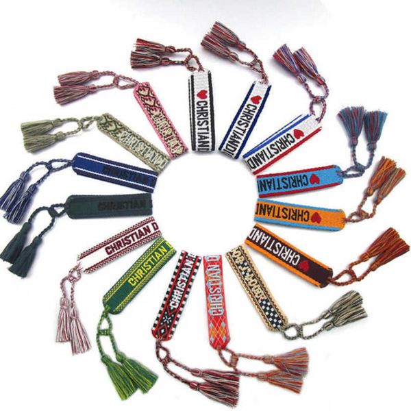 women's fashion luxury bracelets brand d designer bangle jewelry embroidered word bracelet letter rope woven tassel simple trinket men, Golden;silver
women's fashion luxury bracelets brand d designer bangle jewelry embroidered word bracelet letter rope woven tassel simple trinket men, Golden;silver