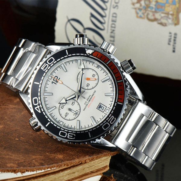 luxury brand men's quartz watch hippocampus 600 multi-function two eye chronograph satch calendar diving stainless steel watches, Slivery;brown
luxury brand men's quartz watch hippocampus 600 multi-function two eye chronograph satch calendar diving stainless steel watches, Slivery;brown